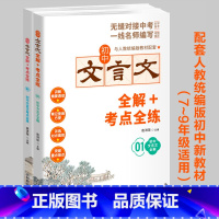 初中文言文全解+考点全练(全2册) 初中通用 [正版]套装2册 初中文言文全解+考点全练 名师译注对接中考初中同步文言文