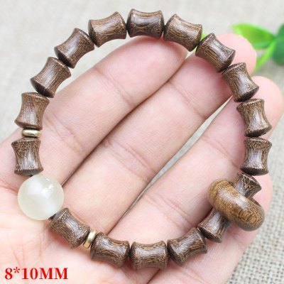 厂家直销金丝檀木手串竹节跑环文玩木质饰品男女情侣手链直播货源送女朋友老婆情人节七夕生日礼物