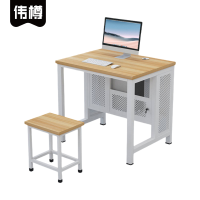 伟樽培训电脑桌一桌一凳80*60*75cm套