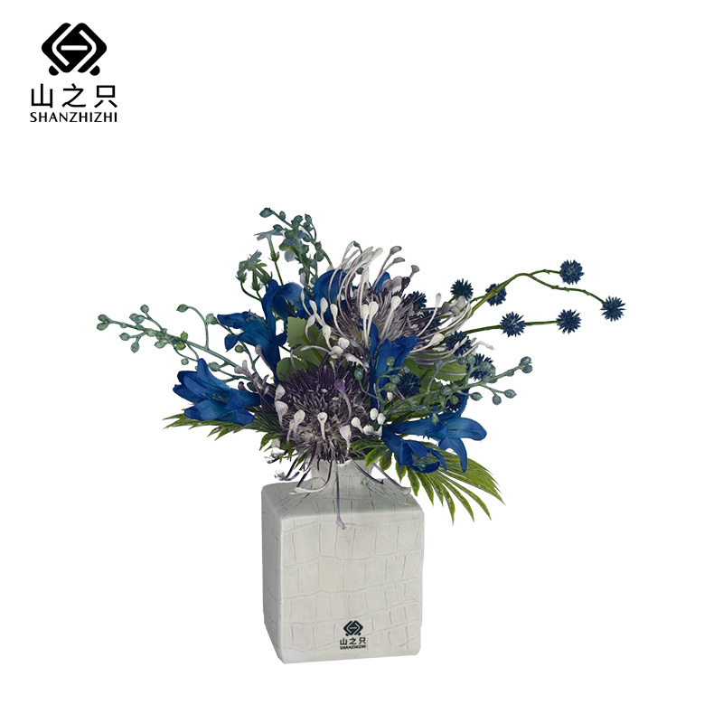 山之只 素雅烟花菊装饰花艺 MZ0359 个