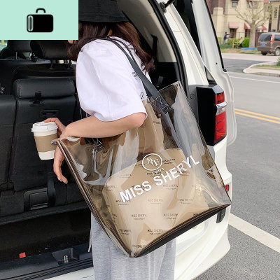 夏季大包包女包2020新款果冻透明韩版手提百搭大容量单肩包NEW LAKE女士单肩包