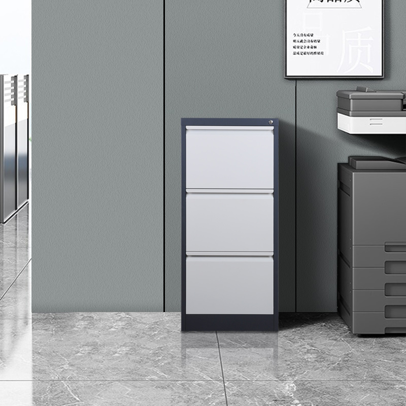 臻远 ZY-KLG-07 卡箱挂劳柜 三斗鹅颈灰白套色 460*620*1031