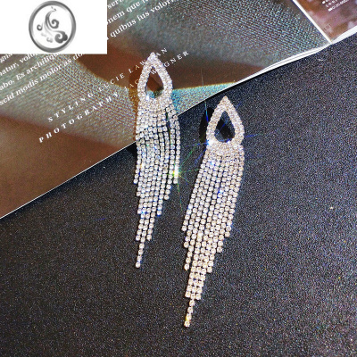 JiMi个性夸张长款流苏耳环气质高级大气耳坠女设计感水滴网红耳环