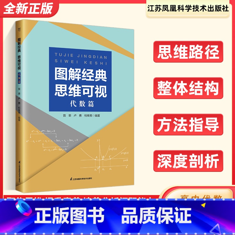 图解经典 思维可视(代数篇) 高中通用 [正版]全新 图解经典思维可视代数篇 高中数学函数与导数高二数列高三概率统计辅导