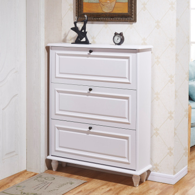 美式超薄翻斗鞋柜简约现代收纳口家用厅玄关柜北欧鞋架欧式