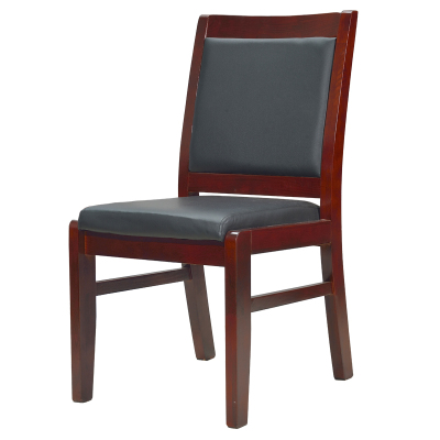 易企采 办公家具厂家直销实木办公椅会议厅椅子棋牌室麻将椅将军椅中式酒店平头椅培训椅