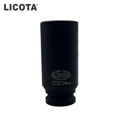 力可达(LICOTA)1/2六角公制风动长套筒24mm A4024L 个