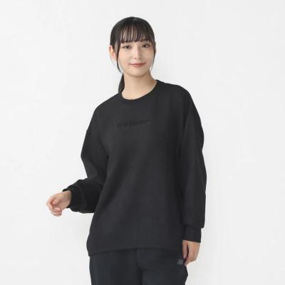New Balance秋冬新款微起毛弹力卫衣女宽松落肩设计立体NBLOGO装