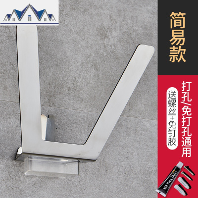 锅盖收纳架免打孔厨房刀板架多功能家用置物架放菜板的架子锅盖架 三维工匠