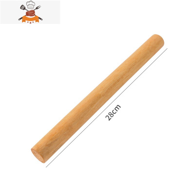 家用实木滚轴擀面杖饺子皮走锤擀面棒家用擀面棍大号小号烘焙工具 敬平 升级款28cm