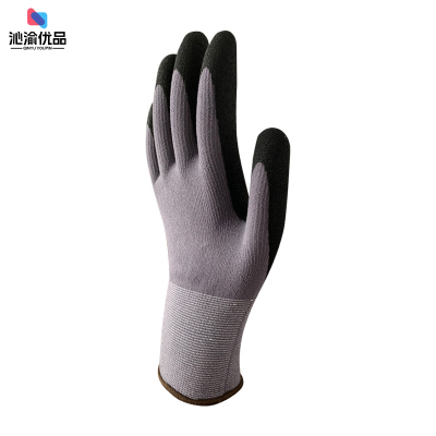 沁渝优品 13针涤纶丁腈磨砂手套 均码 双