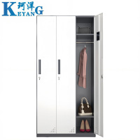 珂洋 更衣柜 灰白拆装三门 台