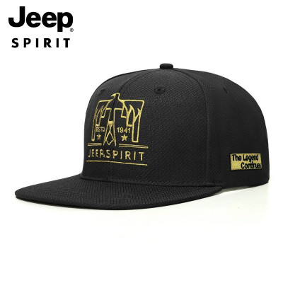 JEEP SPIRIT吉普帽子男青年时尚平沿棒球帽遮阳帽