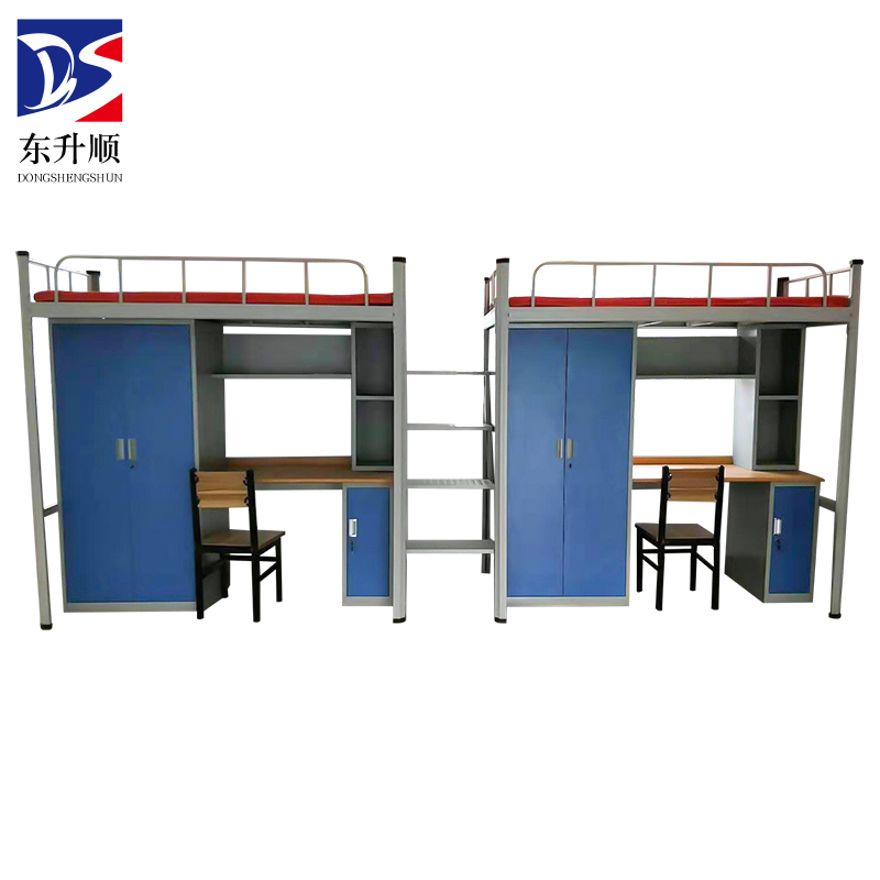 东升顺厂家直销多功能组合床学生公寓床员工上下铺双人位连体组合床方管