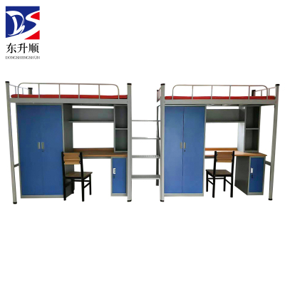 东升顺厂家直销多功能组合床学生公寓床员工上下铺双人位连体组合床方管
