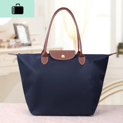 新款时尚大容量女士单肩包牛津布防水饺子包手提尼龙挎包妈咪包包NEW LAKE