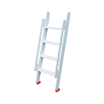 围达 实木白色直梯 扶手款-4踏步 个