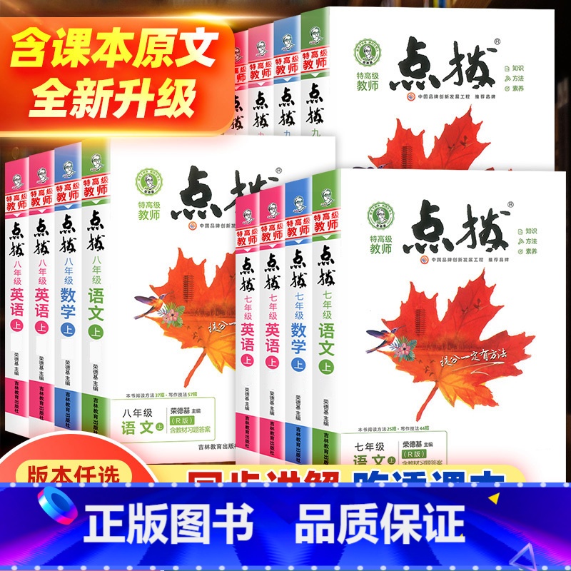 语文 人教版 八年级下 [正版]2025初中点拨七八九年级上册语文数学英语物理化学鲁教版人教版北师大版青岛版外研版特高级