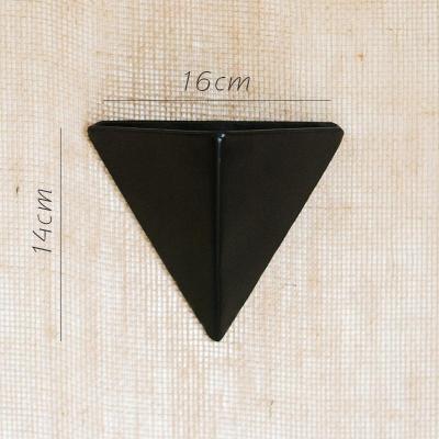 家柏饰(CORATED)黑三角壁挂花器 花盆 墙面装饰杂货花园种植几何设计 三角壁挂花器小号 大