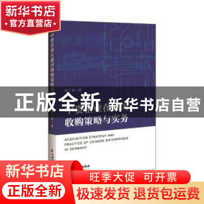 正版 中资企业在德国收购策略与实务 胡子南 中国经济出版社 9787