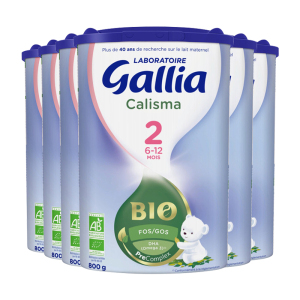 法国进口 佳丽雅Gallia 2段奶粉 有机配方婴儿奶粉6-12个月800g*6罐装