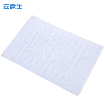 云意生 白色 酒店卫生间地巾 50*80cm 200g 条