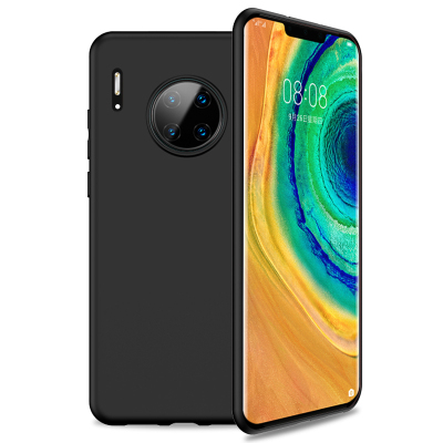 圣幻 华为mate40/pro+手机壳P40Pro保护套mate30pro轻薄软壳全包防摔个性创意手机外壳液态硅胶5G版 mate30pro黑色