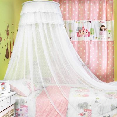 家柏饰(CORATED)床幔公主风蚊帐1.5m床吊顶圆顶1.2米家用粉色女孩小孩儿童纱幔