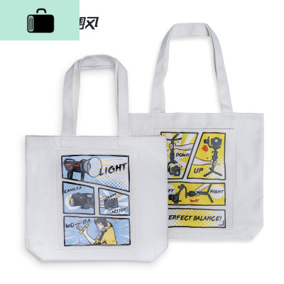 飓风帆布袋印花漫画简约时尚帆布袋背包大容量布袋NEW LAKE女士单肩包