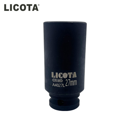 力可达(LICOTA)1/2六角公制风动长套筒27mm A4027L 个