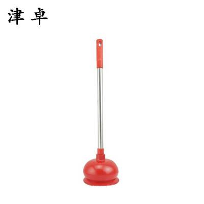 津卓 马桶吸皮搋子马桶管道疏通器 红色 个