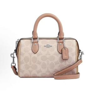 蔻驰(COACH)女包 奥莱波士顿新款女斜挎包Bennett 女包牛皮单肩包女拉链PVC女士手提包枕头包女 F79946