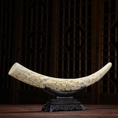 美帮汇双龙摆件玄关厅客厅博古架装饰礼品酒店大堂前台电视柜摆设