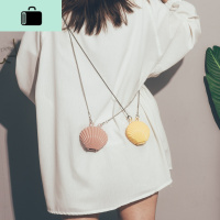 迷你包包女2020新款潮韩版百搭斜挎包夏天上新铁艺合金贝壳链条包NEW LAKE女斜挎包