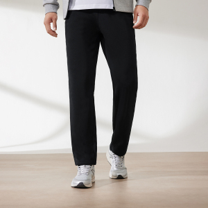 361°运动长裤男冬季加绒保暖宽松直筒针织卫裤裤子跑步长裤男裤