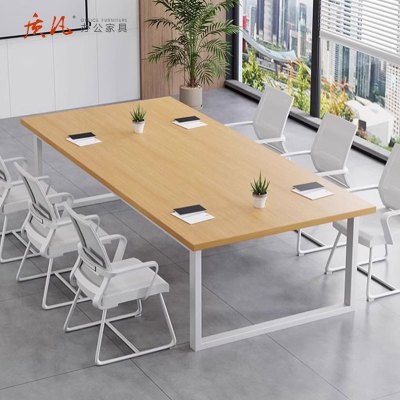 质凡简约现代会议桌长桌办公桌椅组合办公室长条桌 1600*1000*750mm