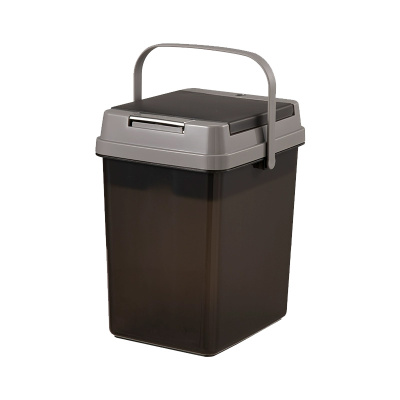 臻远ZY5070621 茶水桶茶桶废水桶茶叶茶渣桶 灰黑色10L