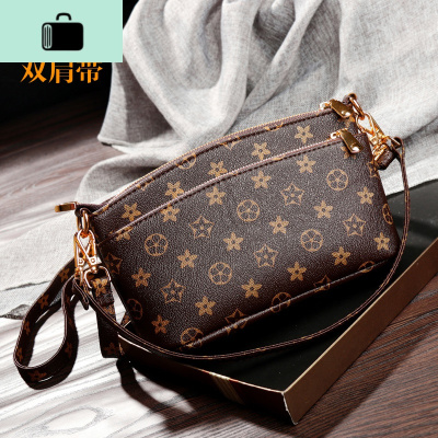 小包包2020夏季新款百搭女单肩包韩版休闲斜挎女士多层软皮贝壳包NEW LAKE 咖啡女斜挎包