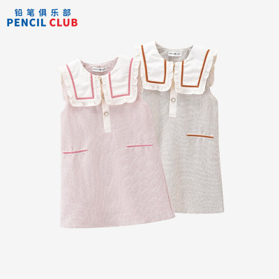 [1件3折]铅笔俱乐部童装2025年秋冬新款女童连衣裙中大童背心裙儿童小香风裙子