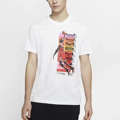 NIKE耐克短袖T恤JORDAN运动休闲针织圆领男装CW0860-100-010 Z