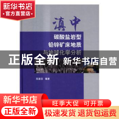 正版 滇中碳酸盐岩型铅锌矿床地质与地球化学分析 高建国 科学出