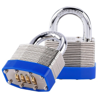 柯耐欧千层钢底开四位密码锁加强型钢制挂锁防盗锁柜门锁GH02把