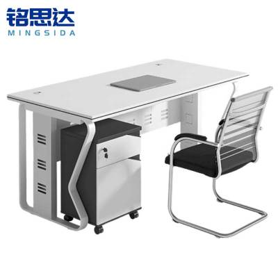 铭思达屏风办公桌单人位含柜椅套