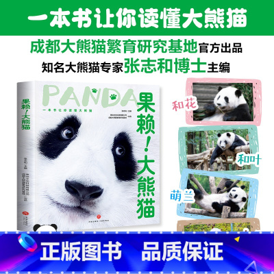 果赖!大熊猫一本书让你读懂大熊描 [正版]果赖!大熊猫一本书让你读懂大熊描花花和花和叶萌兰七仔趣味百科全书儿童科普绘本漫