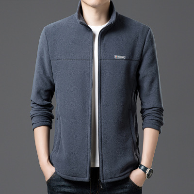 男士卫衣外套秋冬长袖潮流时尚立领拉链开衫新款休闲保暖夹克