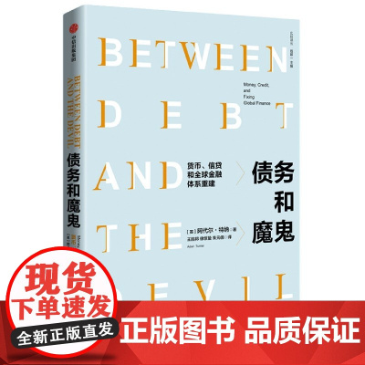 债务和魔鬼(货币信贷和全球金融体系重建)/比较译丛 阿代尔·特纳 金融家解决债务问题的经典之作