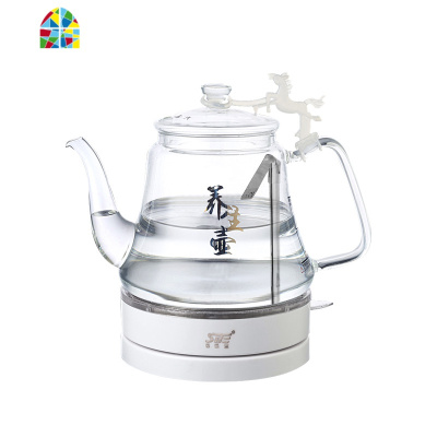 思奈尔玻璃电热烧水壶自动断电家用透明小型长嘴泡煮茶器专用快壶 FENGHOU 1.2L蓝光壶