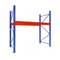 臻远 ZY4121407 重型货架仓储高位货架单层称重2000kg 蓝橘色主架1层