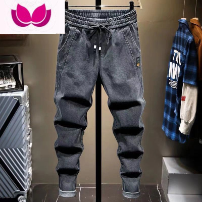 七斓干活穿的裤子建筑工地耐磨耐脏弹力牛仔裤男宽松秋季大码裤劳保裤