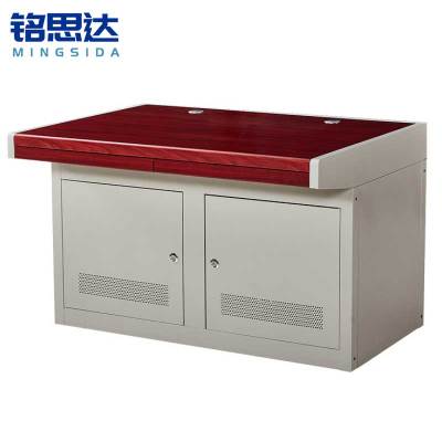 铭思达监控台木面双联个